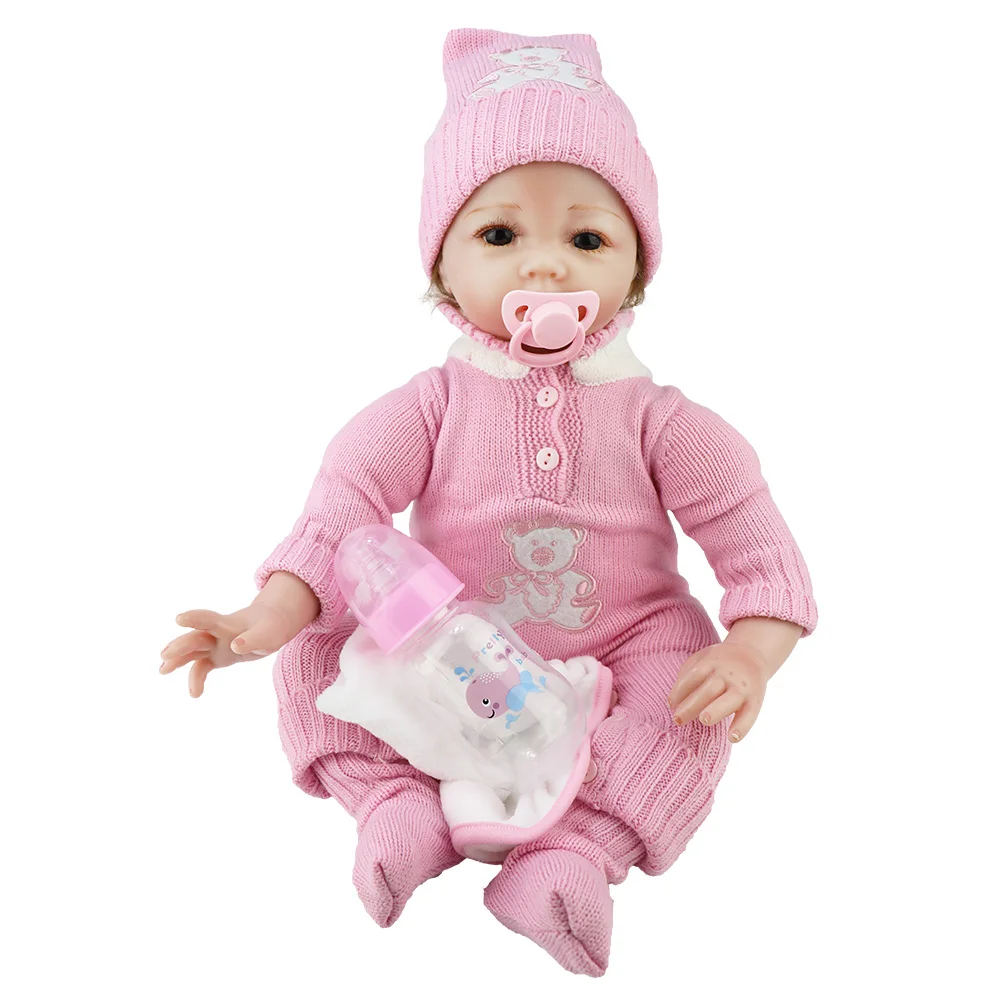 Christmas Gift Reborn Silicone Baby Doll Real Baby Lovely Doll Reborn Baby Dolls For sale
