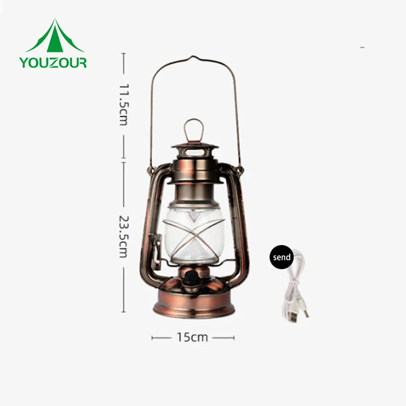 
Outdoor Portable Camping Kerosene Lantern Oil Lamp 