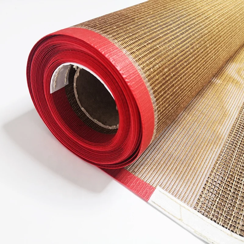 Industrial PTFE coated open mesh fiberglass belt