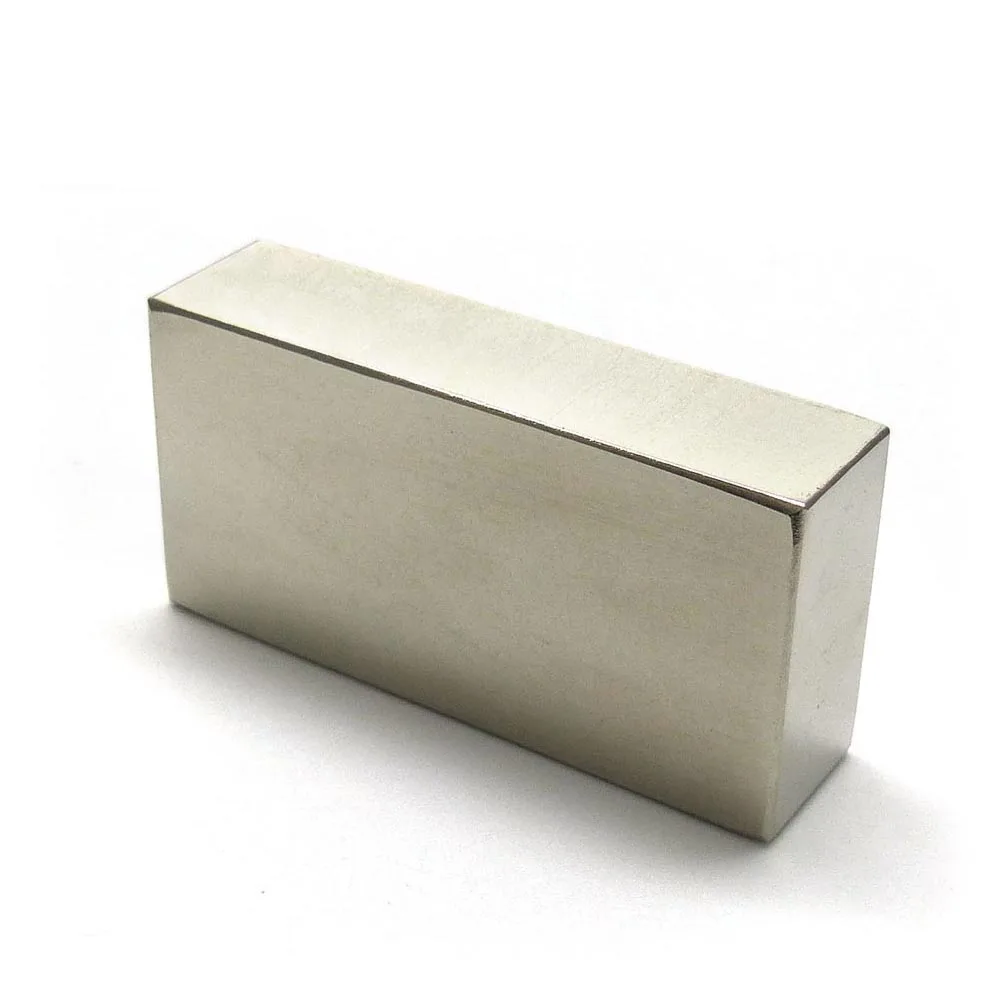 Super Strong Neodymium Magnetic 40x20x10mm Large Square Thin Flat Powerful Permanent Magnet Sheet N52 for Generator