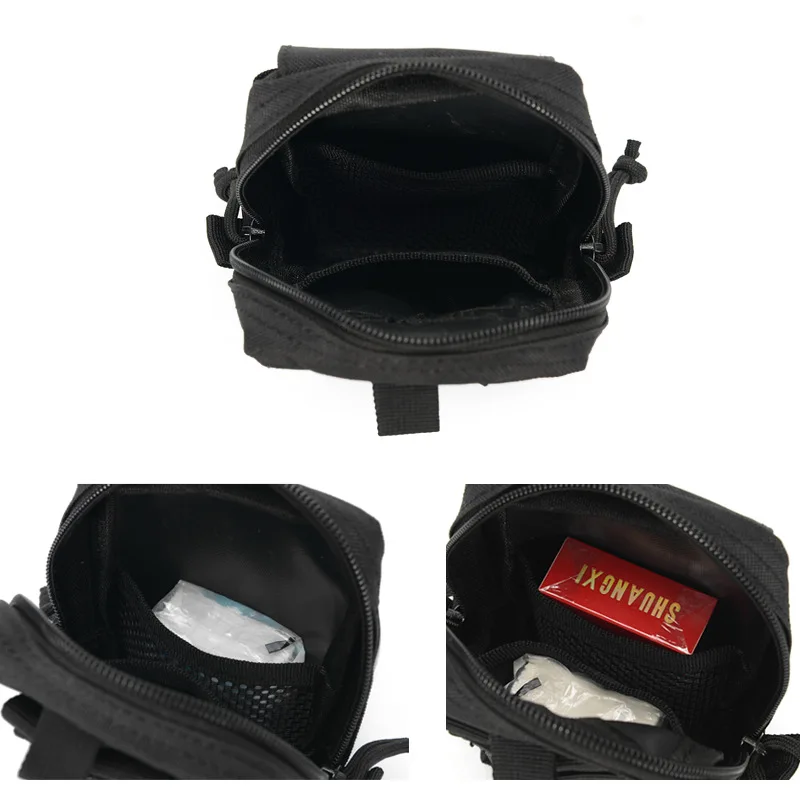 Water-resistant Small Molle Pouch Compact Tactical Gadget Gear Utility EDC Waist Pouch Bag