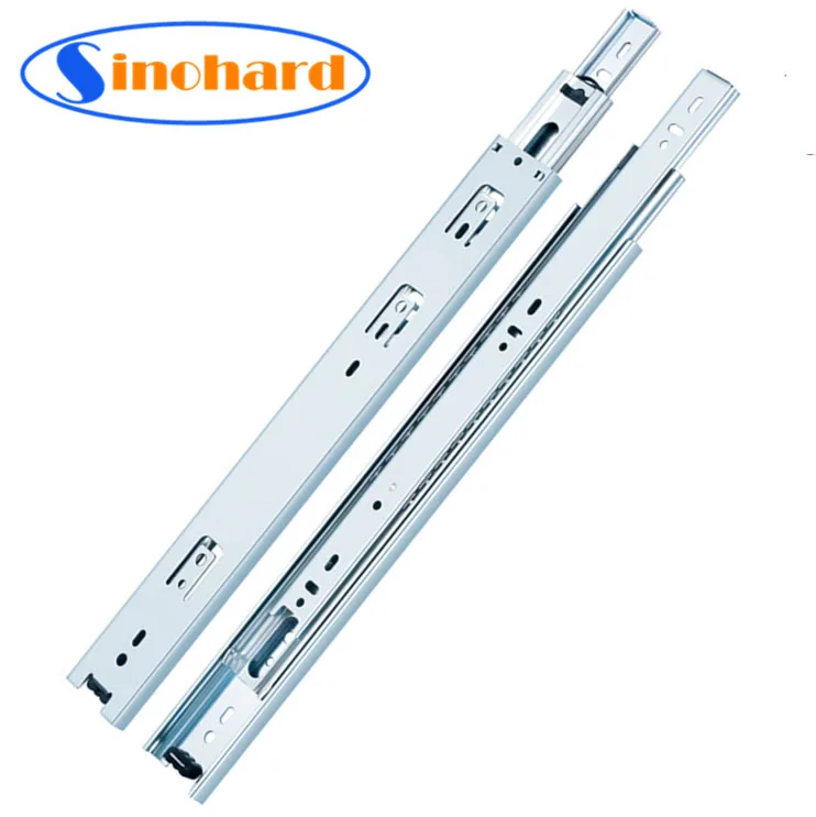 46mm Manufacturers Furniture Hardware Drawer Runners Telescopic Channel Drawer Rail For Sale