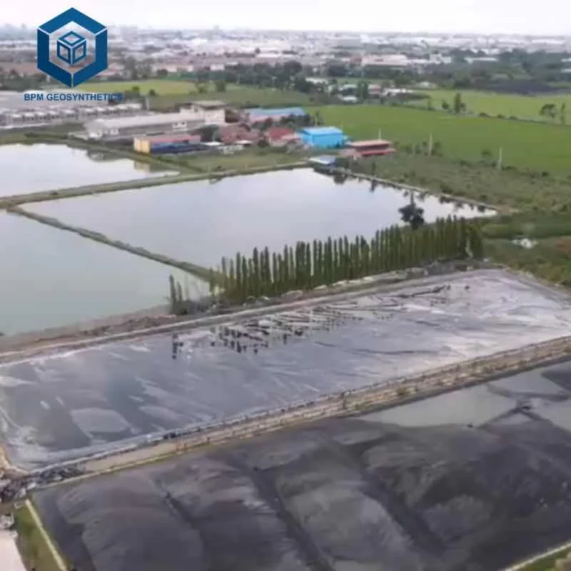 Геомембрана HDPE 40 mils для проекта искусственного озера