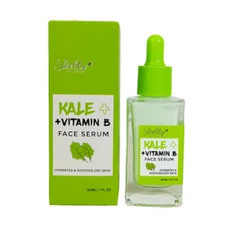 New Trends Vegan Organic Skin Care Hydrating Antioxidant Essence Kale+Vitamin B Face Serum