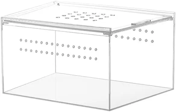 Custom Acrylic Clear Pet Box Small Animal Acrylic Cage For Hamster Reptile Insect Carrier