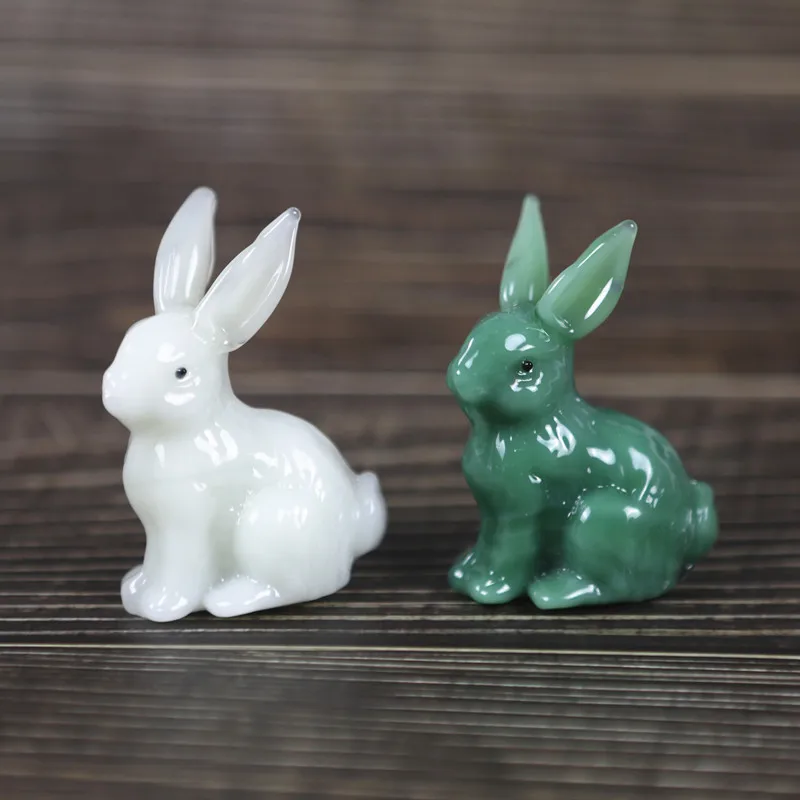 New Product As A Souvenir Factory Price Wholesale Custom Crystal Crafts Souvenir Glass Rabbit