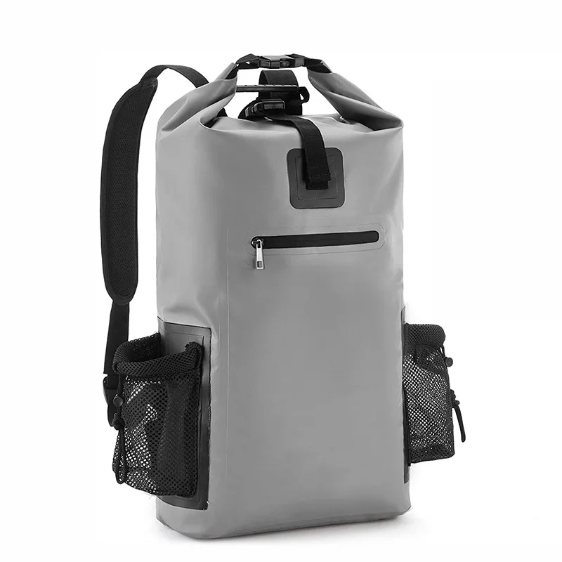 Customized 40L Roll Top Float Lightweight Dry Bags Shoulder Strap 500D Tarpaulin Backpack