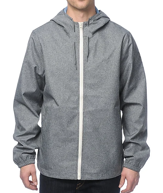 Black popular full pattern loose mens outwear hooded jacket warm windproof coat women