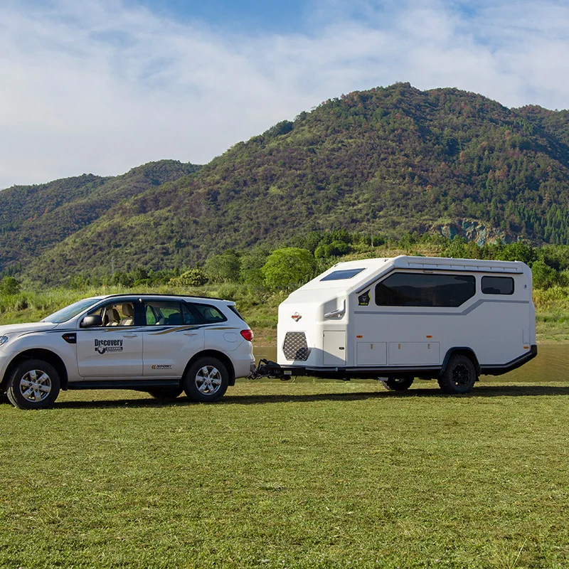 High-Standard European Brand 4WD Campervan Accessories Travel Trailers Used Tent Trailer with Shower and Toilet