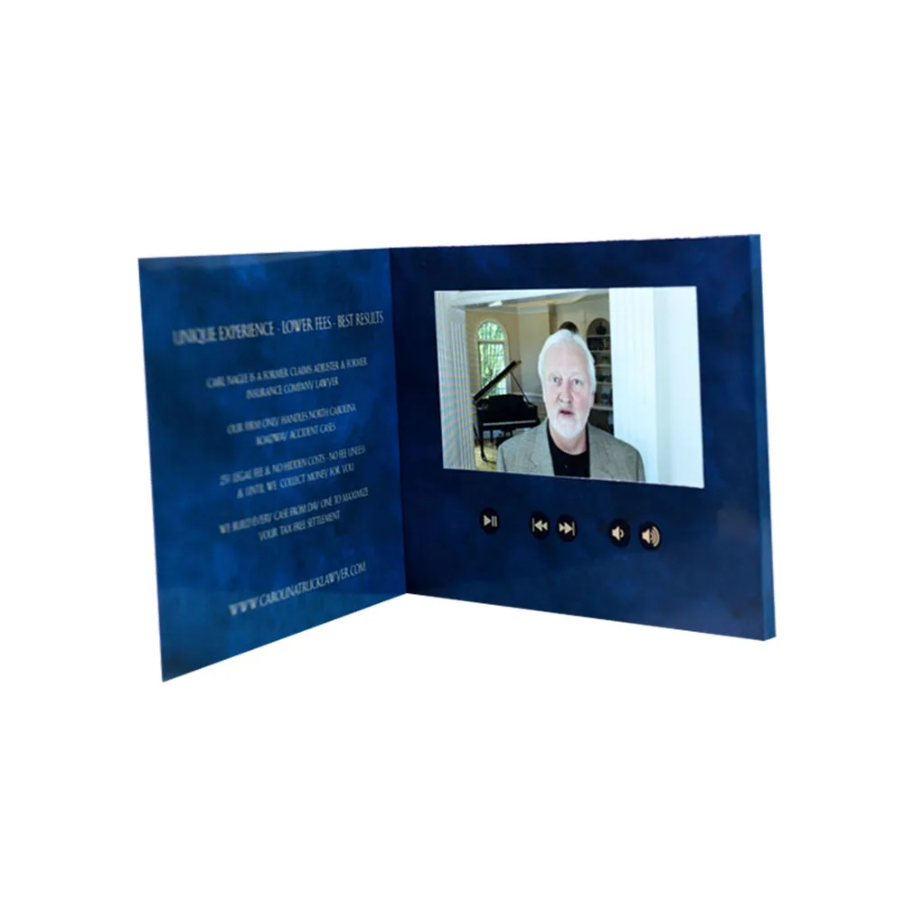 Цифровой видеоплеер mailer видеооткрытка с usb для продвижения