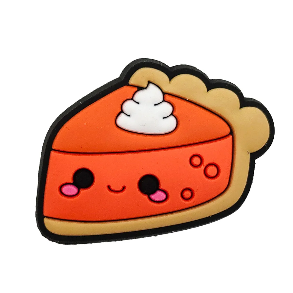 Thanksgiving New Crocodile Shoe Charm PVC Clip Decorative Accessories Food Mexican Crocodile Charm Wholesale Crocodile Shoes