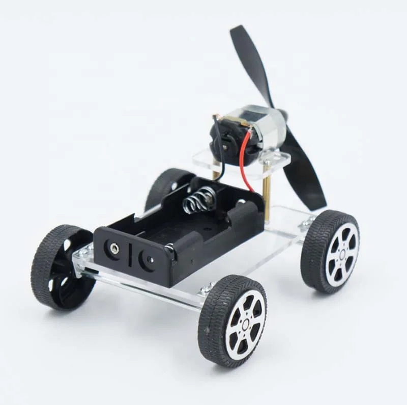 Wind Power Car DIY Electronic Kit Technology Science Toys Baby Child Educational DIY Wind-powered Intellectual Auto Motor Robot