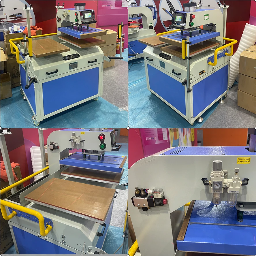 2024 Cheap Pvc Leather Car Shirt Presser Matting Pneumatic 40cm X 60cm Heat Press Machine