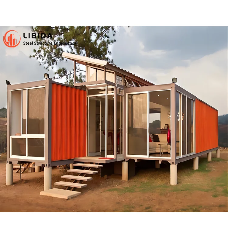Light Steel Prefab House Easy Assemble Steel Structure Luxury Quality Steel Structure Homes Thermostatic Container House