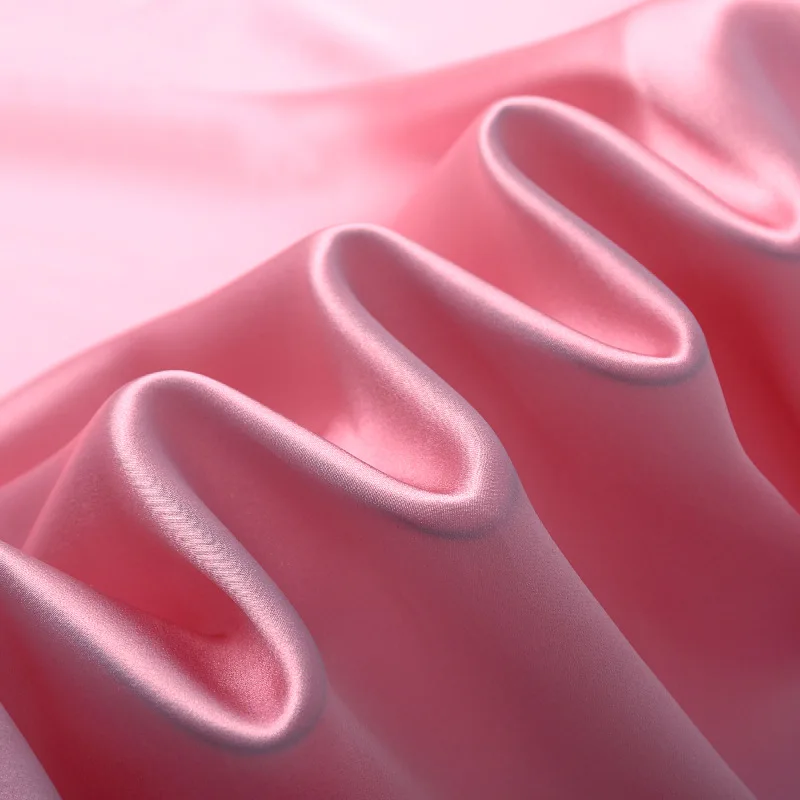 Non-toxic Snow Silk 100% Pure Mulberry Silk Fabric 16/19/22/25mm Plain Dyed Charmeuse Oeko Tex 100