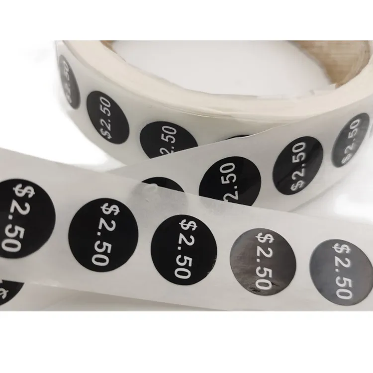 High quality long duration time custom cheap print round product waterproof sticker