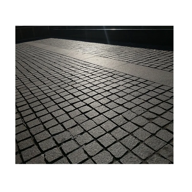 Exterior Patio Natural Basalto Negro M2 Precio 10x10 Adoquines De Piedra