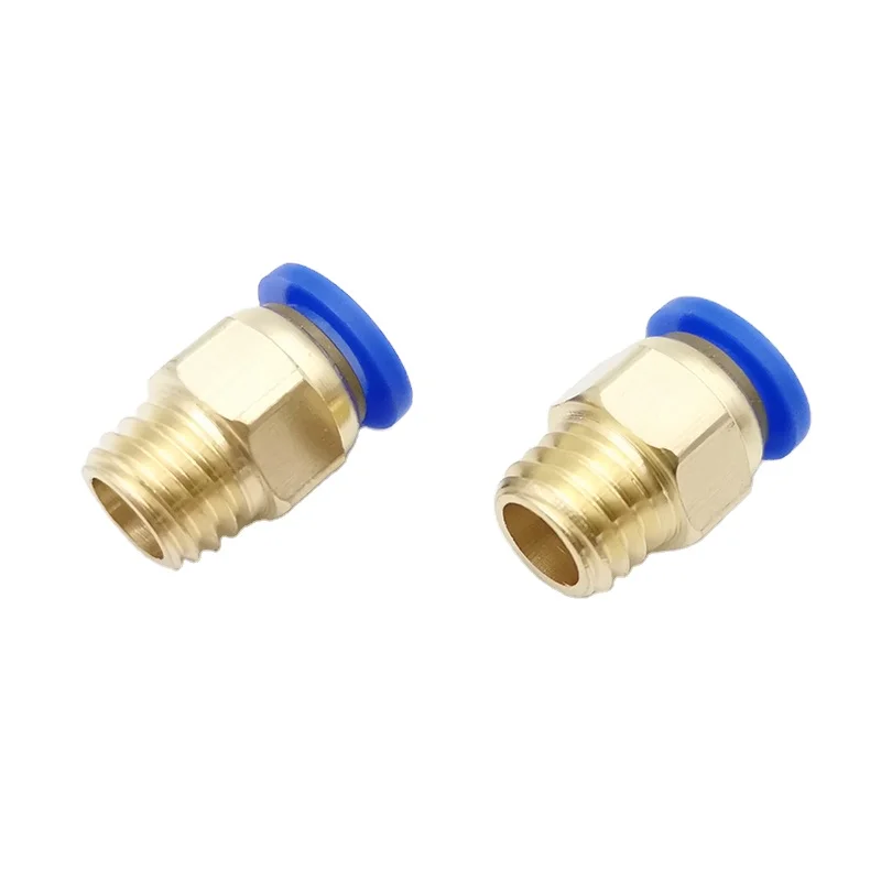 PC Air Pneumatic Fitting Quick Connector 4-m5 4-M6 4mm 6mm 8mm 10mm 12mm Male Thread 1/4 1/2 1/8 3/8 Compressed Hose Tube Pipe