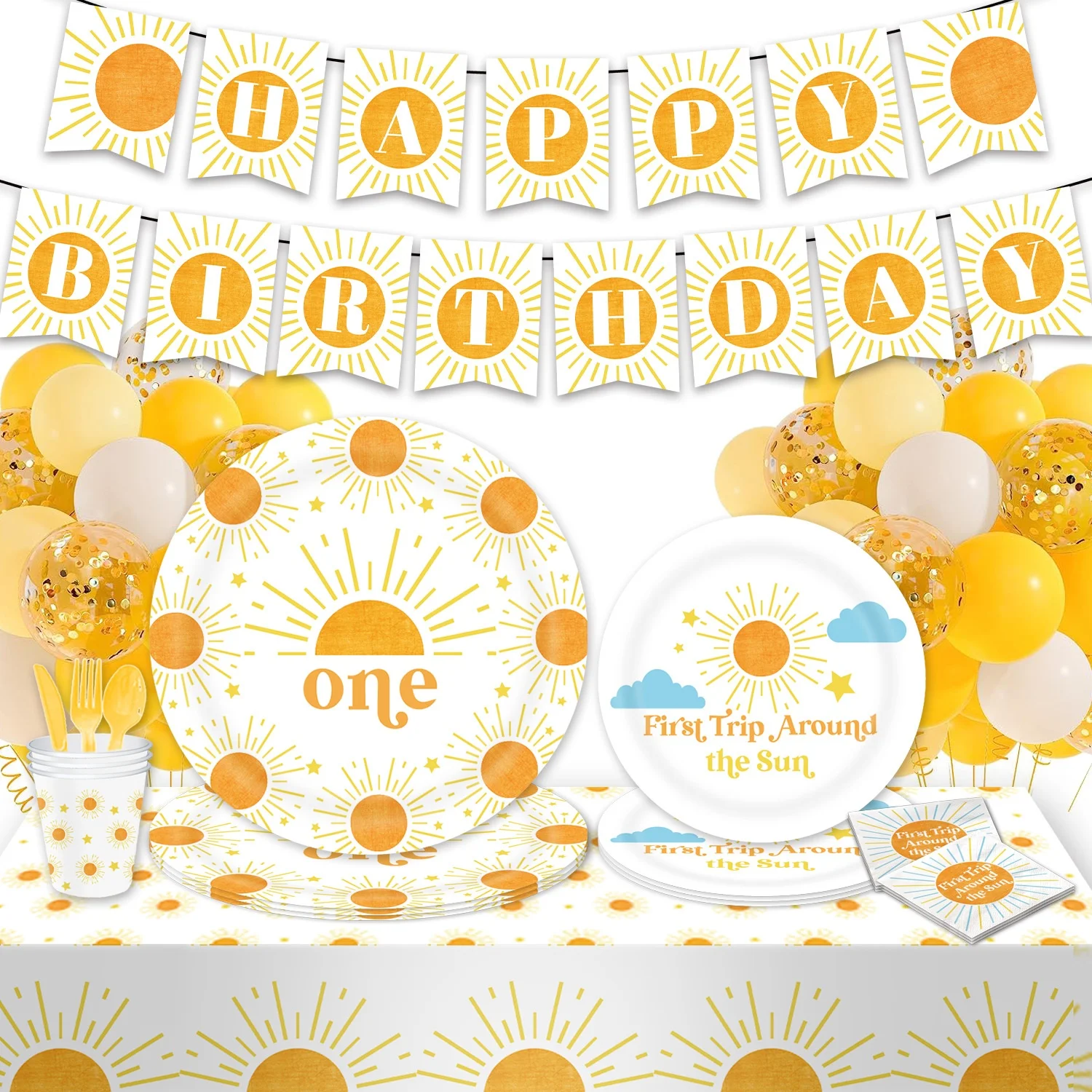 decoration accessories for birthday Party Tableware Paper Tray Cups Napkins  Necessities cake decorating supplies for Baby Style