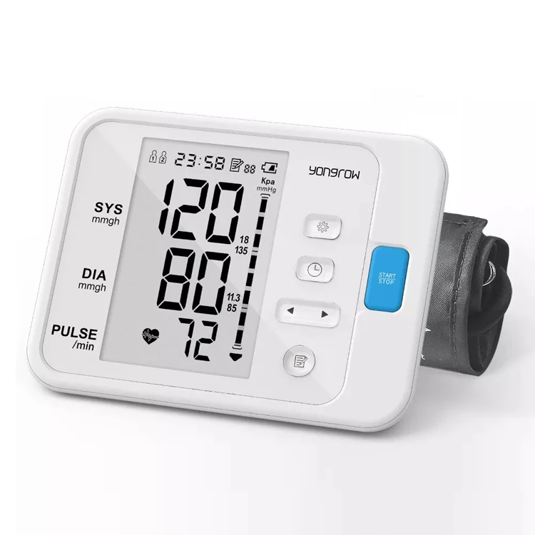 Yongrow Digital BP Machine Manufacturer Automatic electronic sphygmomanometer Upper Arm Blood Pressure Monitor