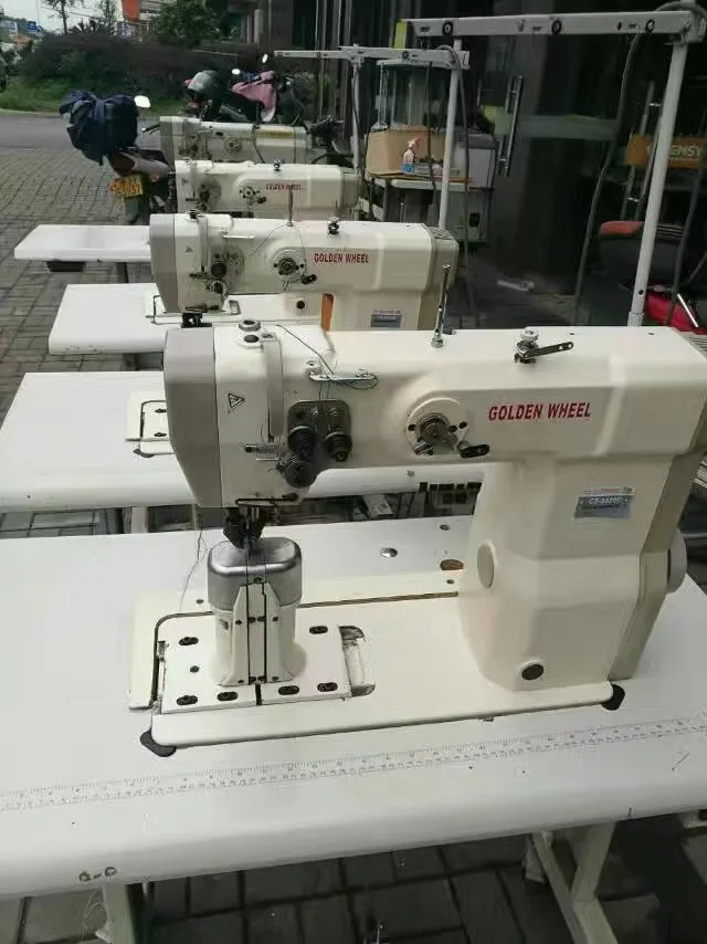 Лидер продаж Золотое колесо CS-8820 с двумя иглами верхняя и нижняя швейная машина подкладкой для роликов