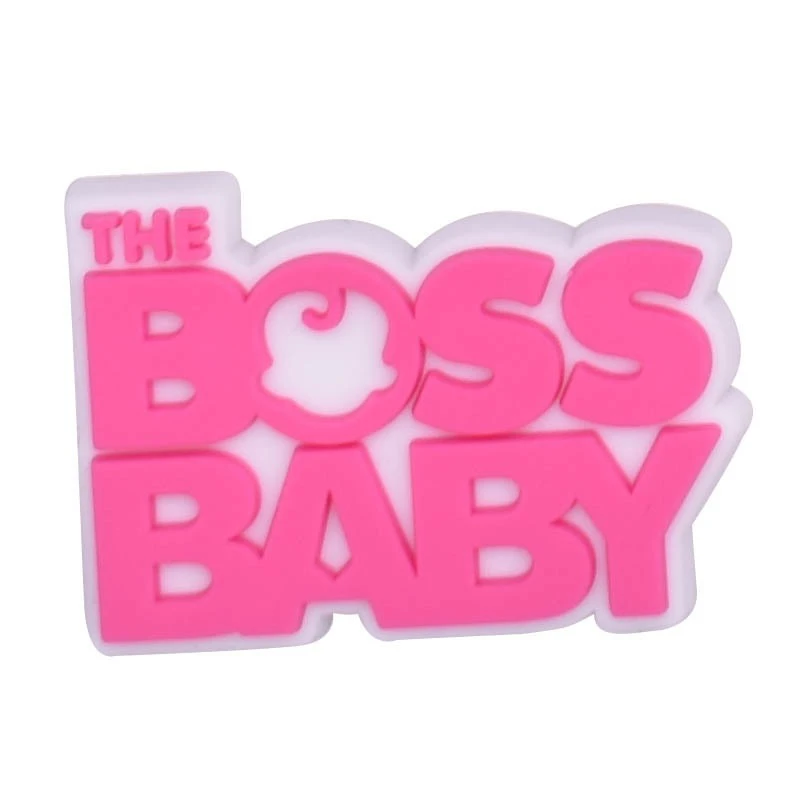 Новый мультфильм горячая Распродажа любовь босс малыш дизайнерская розовая девочка Кроксы обувь талисманы ПВХ для Сандалии Croc поиск alikes обувь аксессуары