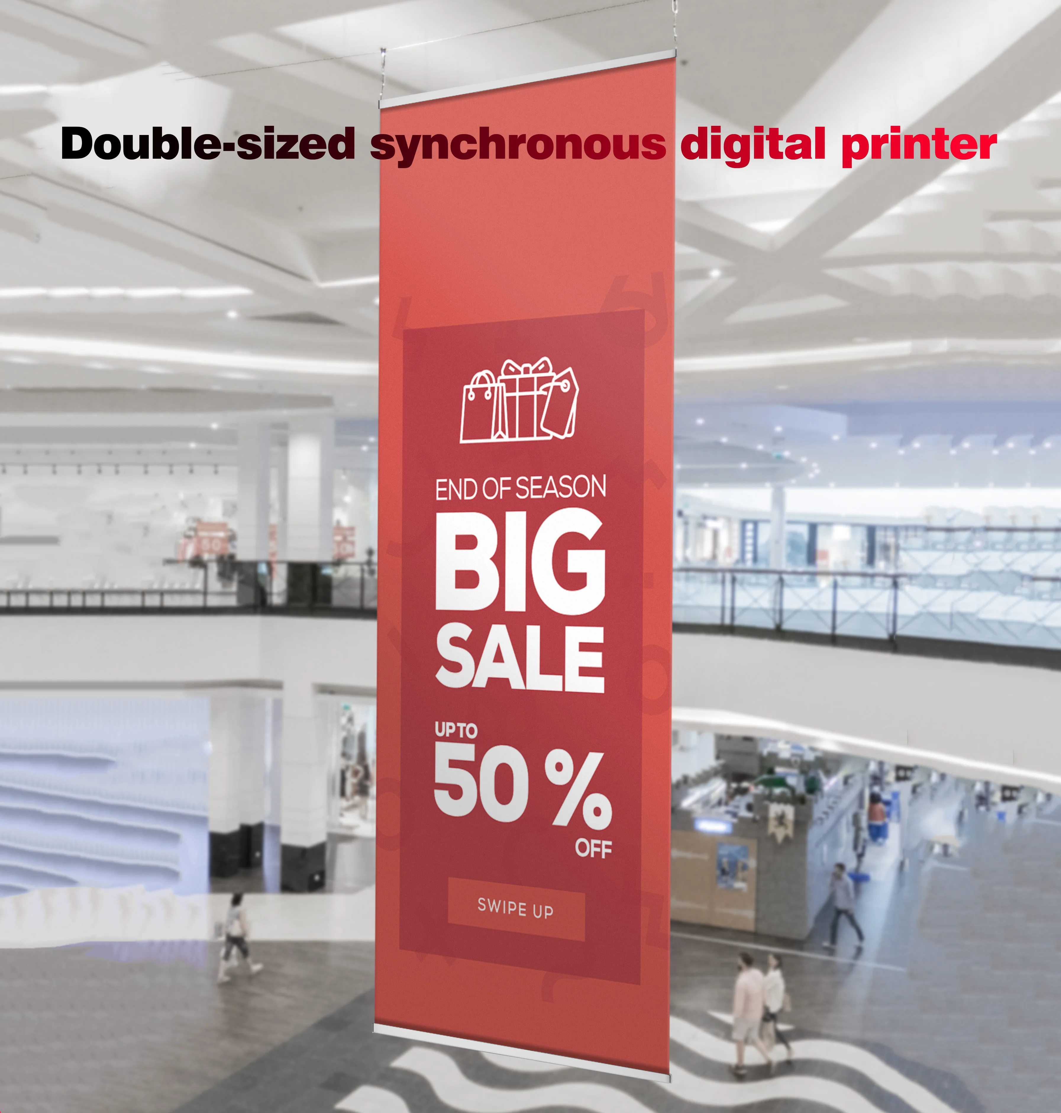 Digital Printing on Vinyl Mesh banner/ Full Color Printed Banner Vinyl Sign/ Advertising Banner with Grommets