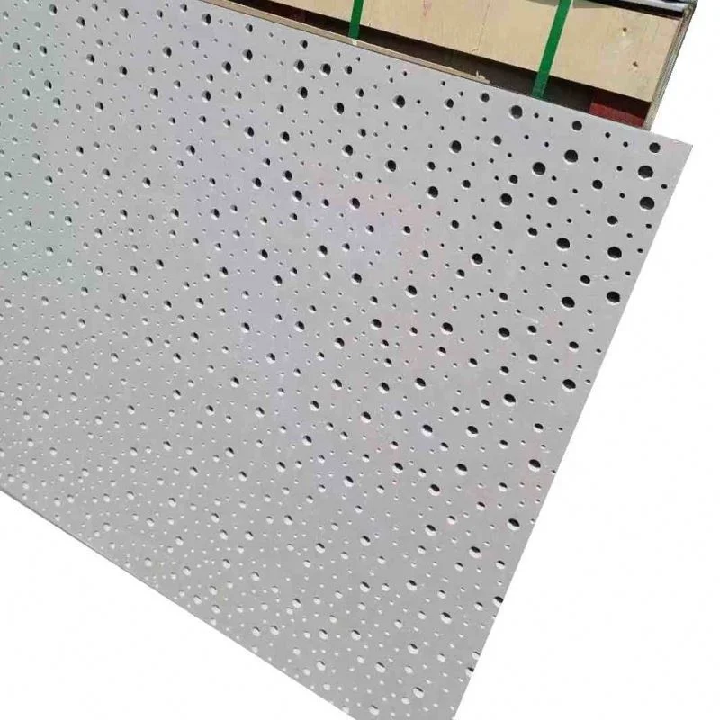 12mm  Acoustic gypsum Panel plasterboard Perforated acoustic panel 12X12mm Square hole