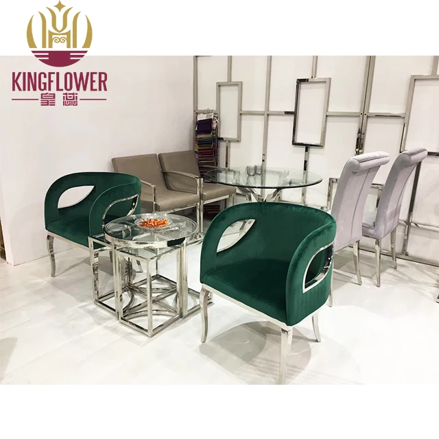 Modern High-quality Stainless Steel Hotel Sofa Set