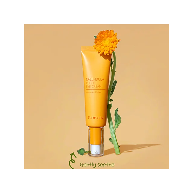 Hydrating Anti-aging Calendula Eye Bag Removal Eye Cream Farmstay Calendula Relief Vegan Eye Cream 50ml