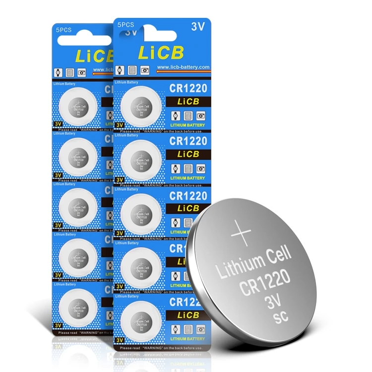 Hot sale Lithium-ion batteries watch Cr1220 button Cell cr1220 battery