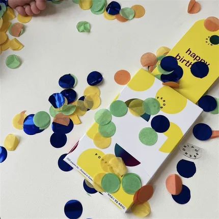 Birthday Party Decoration Party Confetti Cannons Rich Colors Gender Reveal Confetti Party Poppers Cannons