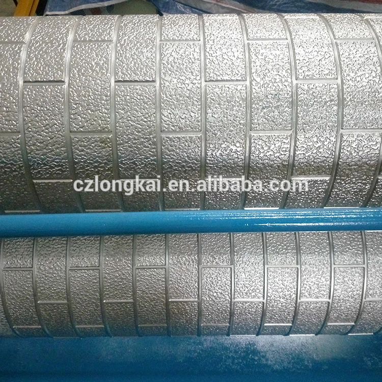 Wood Roller Effect Metallic Embossing Machinery double-sided embossing roller