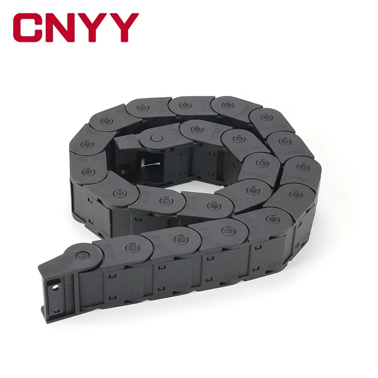 Manufacturer Wholesale Black Plastic Cable Carrier Drag Chain reinforced nylon drag chain