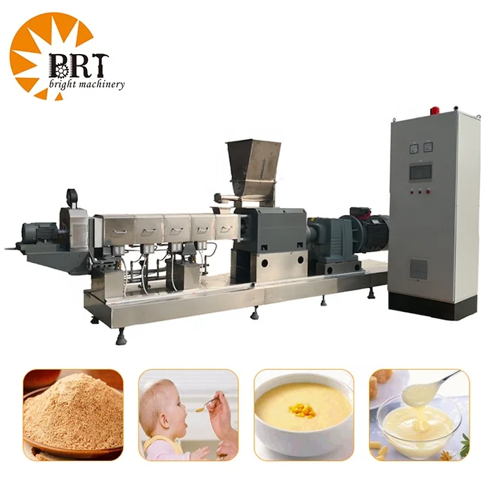 automatic nutrition powder processing extruder production line puree instant baby cereal food making machine