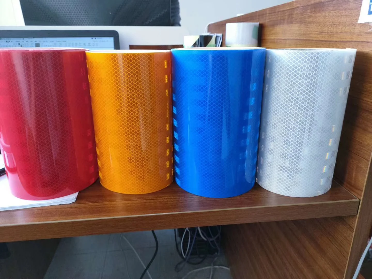 PVC floor marking tape for warning of hazardous areas PVC Reflective Road Marking Tape