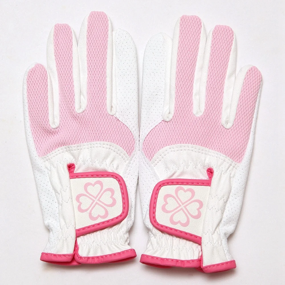 Custom Kid Teenager Golf Gloves 3D Performance Mesh Non-Slip Microfiber Glove