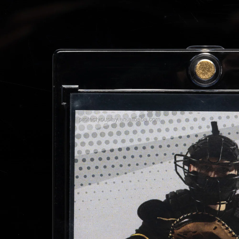 35 55 75 100 130pt Card Armor Magnet Loader Trading Baseball Card Magnetic Holder With Penny Sleeve Sleeved Card Magnetic Holder