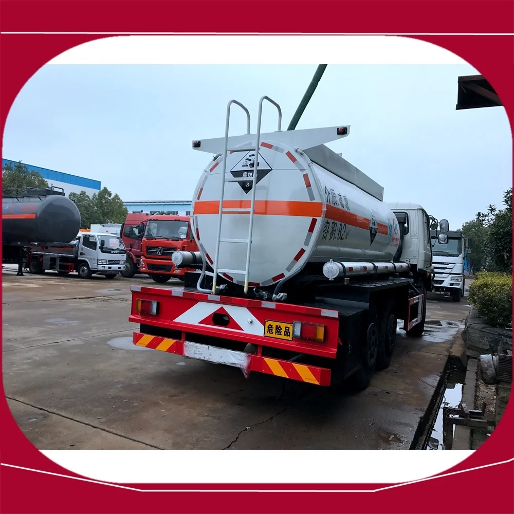 6WD high quality Chemical Goods Transport truck  stainless steel sulphuric acid tank truck