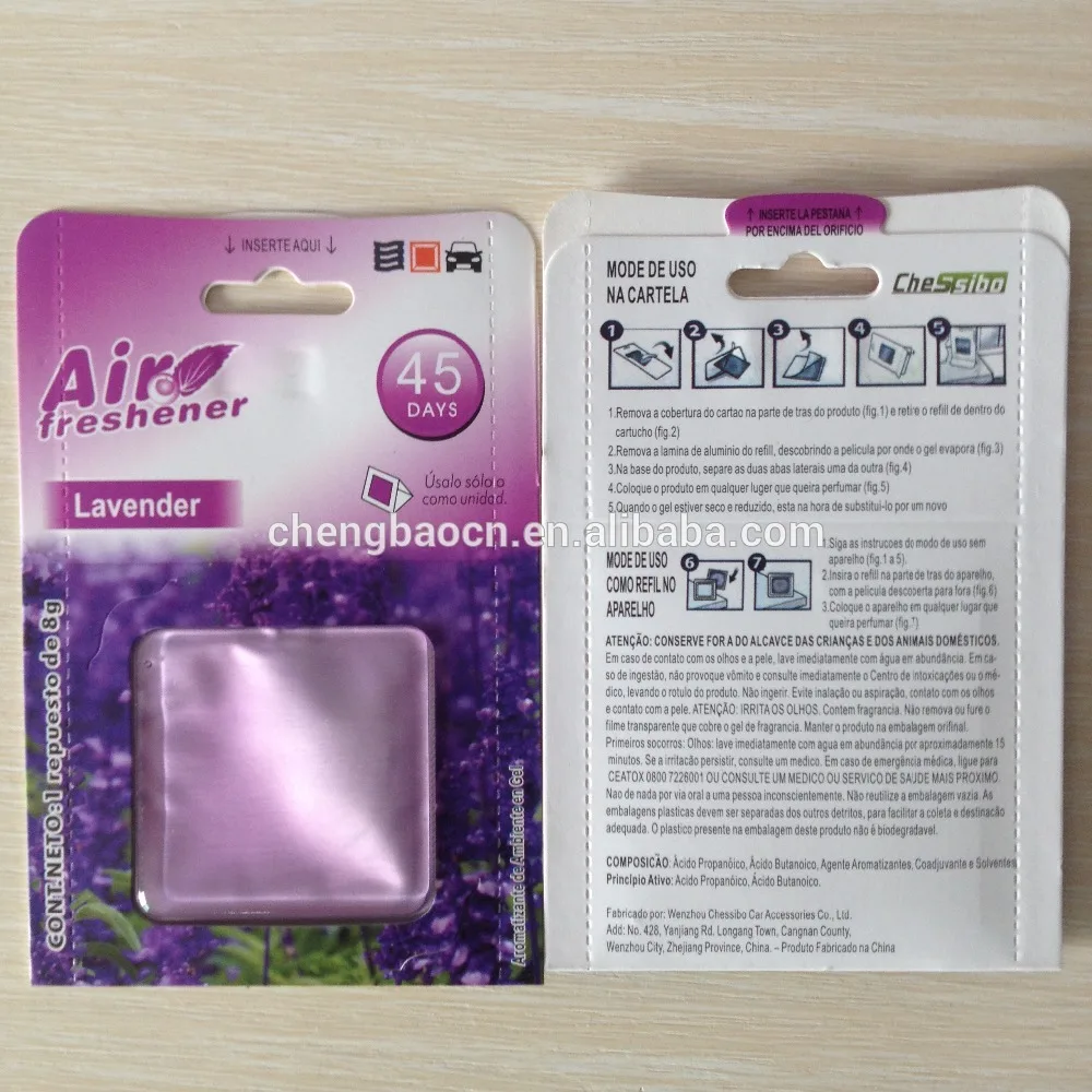 Custom Logo Auto Home Deodorant Gel Fresh Liquid Membrane Car Air Freshener Perfume for Office Use Eco-Friendly
