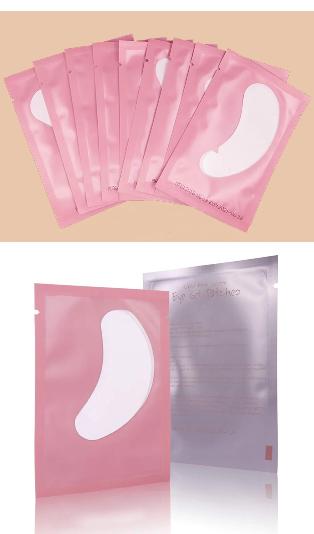 Custom Silicone Anti Uv Eye Pads Reusable black Under Eye Patch Reusable Silicone Eye Mask for UV LED lash extension