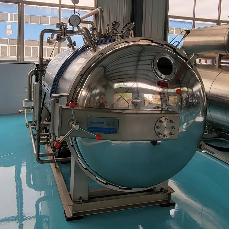 Horizontal Autoclave Steam Sterilizer Autoclave For Glass Bottle  Retort Machine
