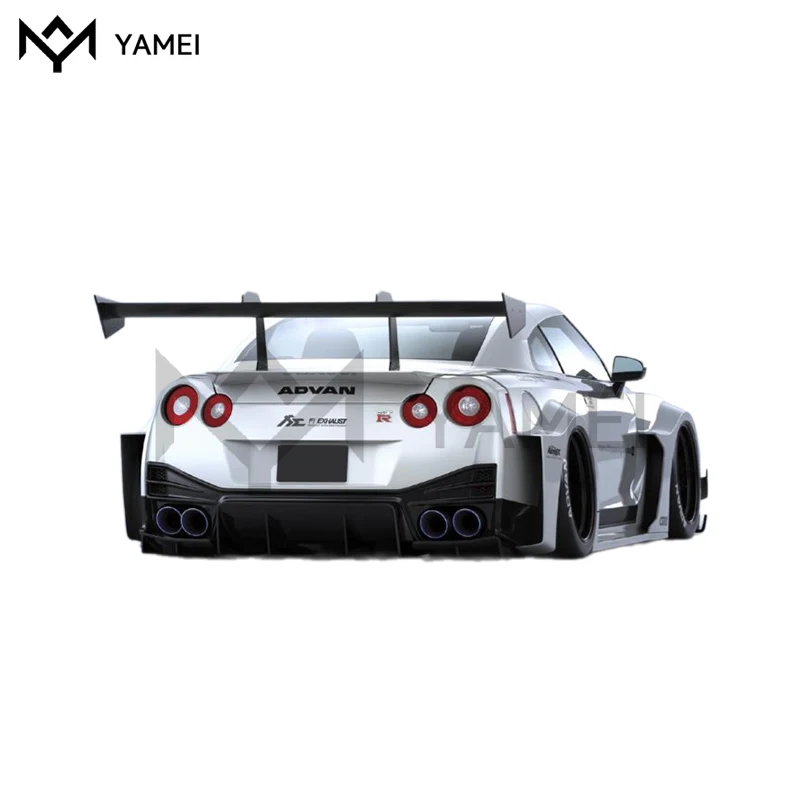 Body Kit For Nissan GTR Upgrade To Third LB Wide Style With Car Bumper Side Skirts Hood Fender Spoiler Car Bodykit