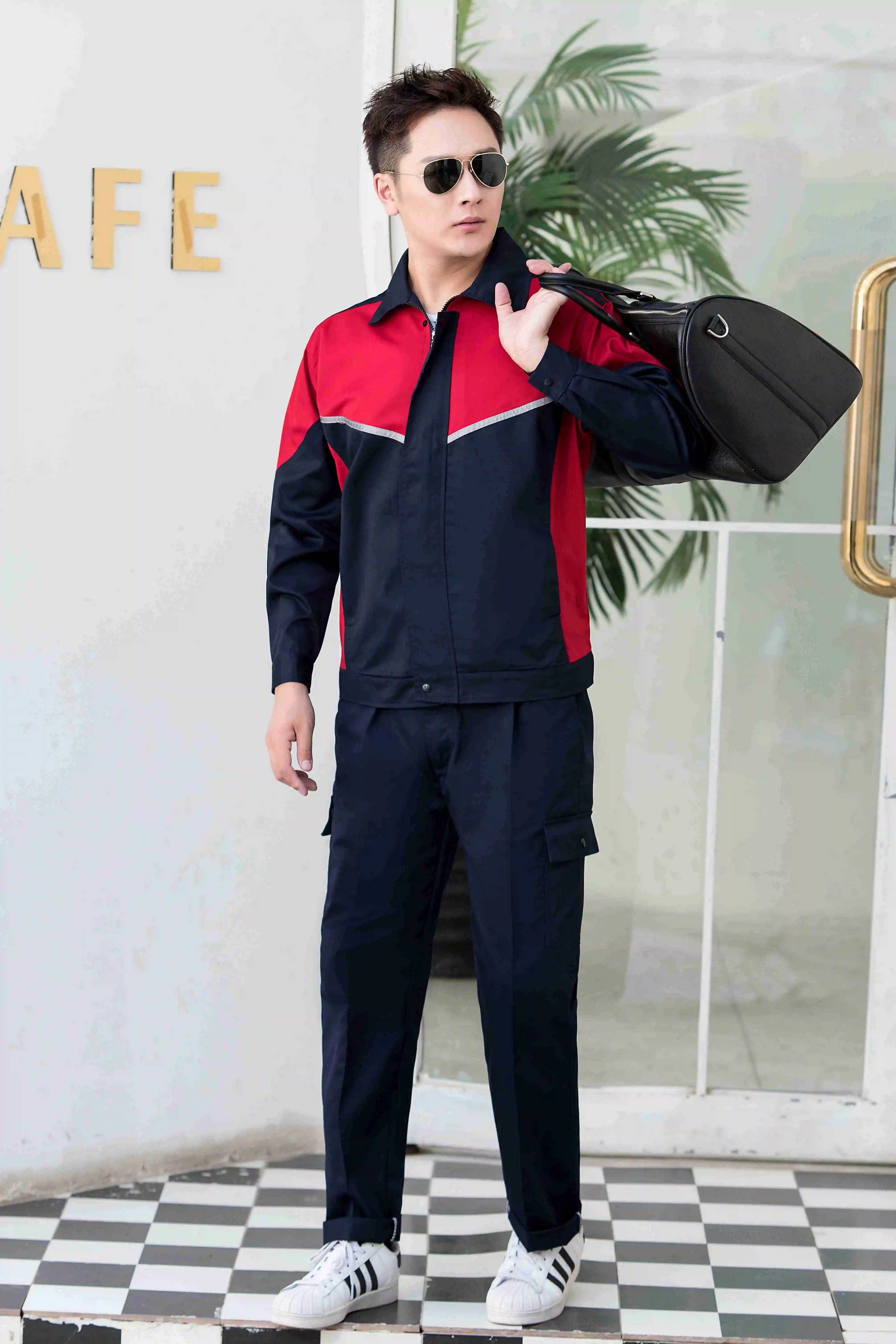 Custom Logo Design Professional Safety Building Construction Uniforms Overall Workwear For Car Wash All Sizes