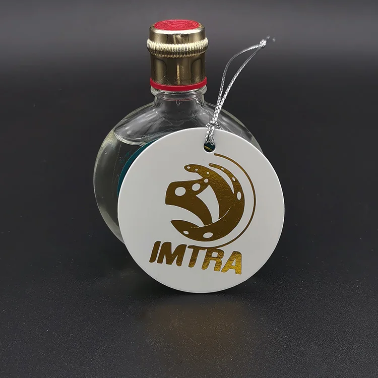 Gold Foil Stamping  Jewelry Price Tags String Cloth Tags For Label