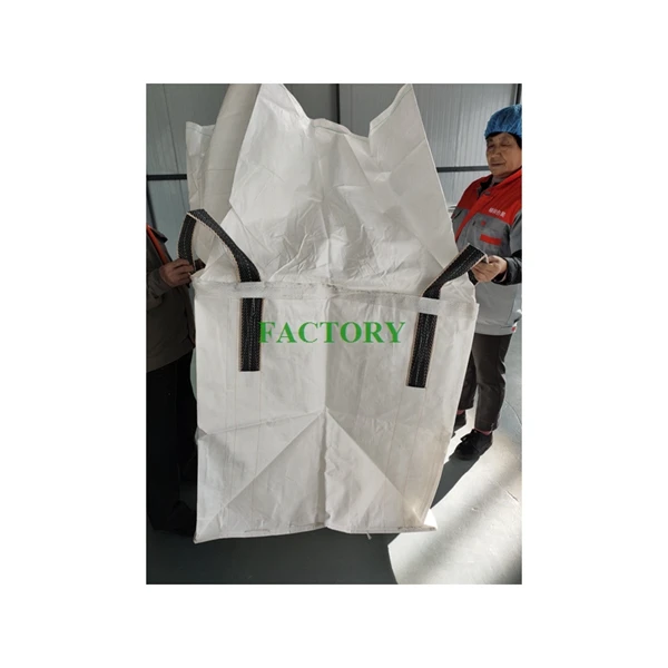 Heavy Duty Virgin PP Woven Cross Corner Single Two Loop Big Bag FIBC Jumbo  Bag