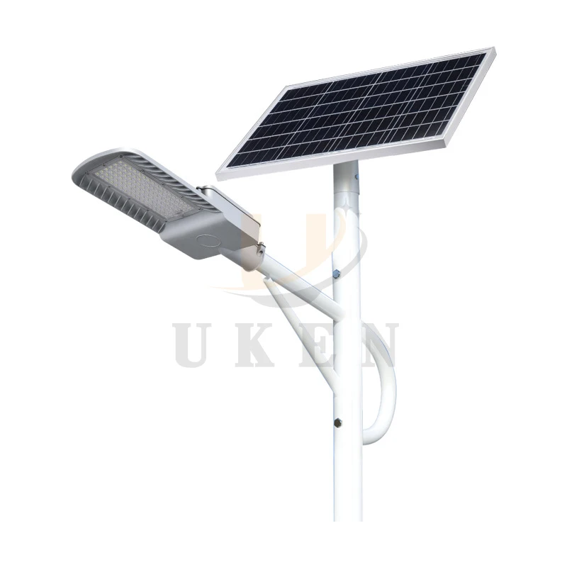All In Two Street Lamp Set Price 5000 Watts Solar Panel with Pole Battery Housing Led Split Solar Street Light