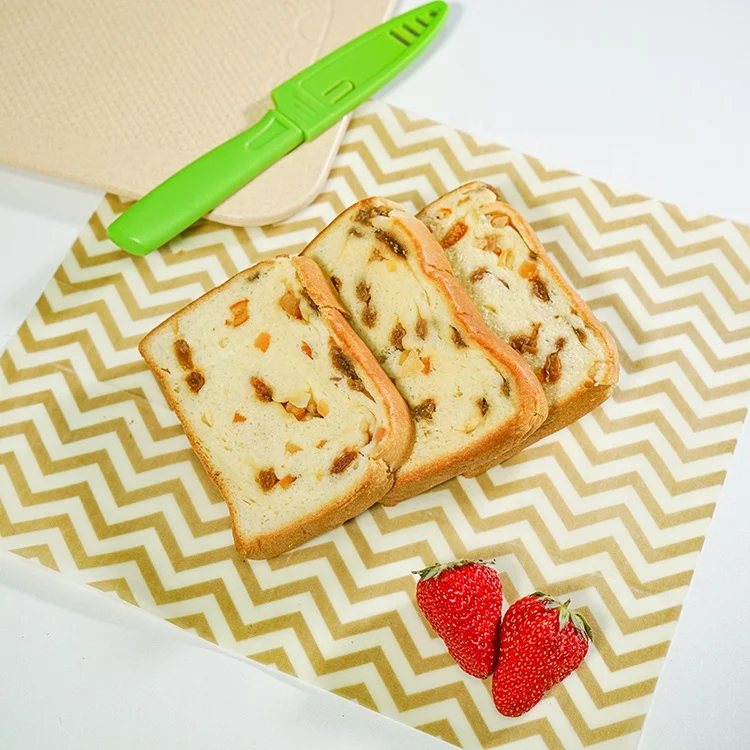 New design Organic Natural  Beeswax Food Wraps Use to Vegetables Fruit Snacks Bread Sandwich