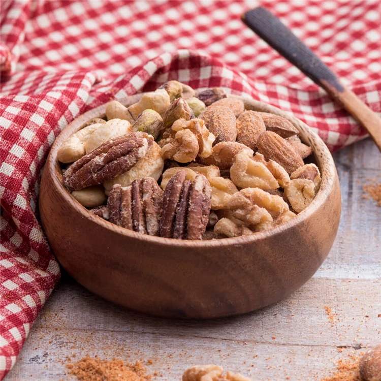 
High Quality Healthy Red Chili Pepper Flavored Mixed Nuts Snacks For Sale 