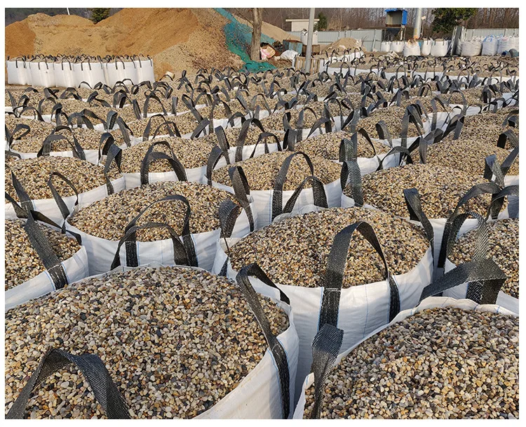 Stream Stone Building Exterior Materials Polishing Pebbles Cobble Small River Stone Mixed Color Black Pebble For Filter Material